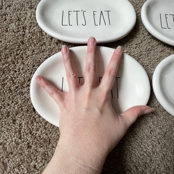 Rae Dunn Let’s Eat Appetizer Plates - Picture 4 of 5